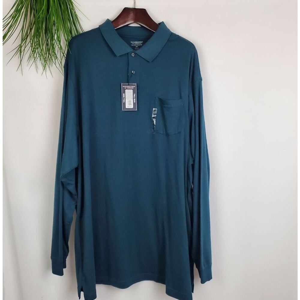 Roundtree & Yorke 2XB Big & Tall LS Polo Shirt